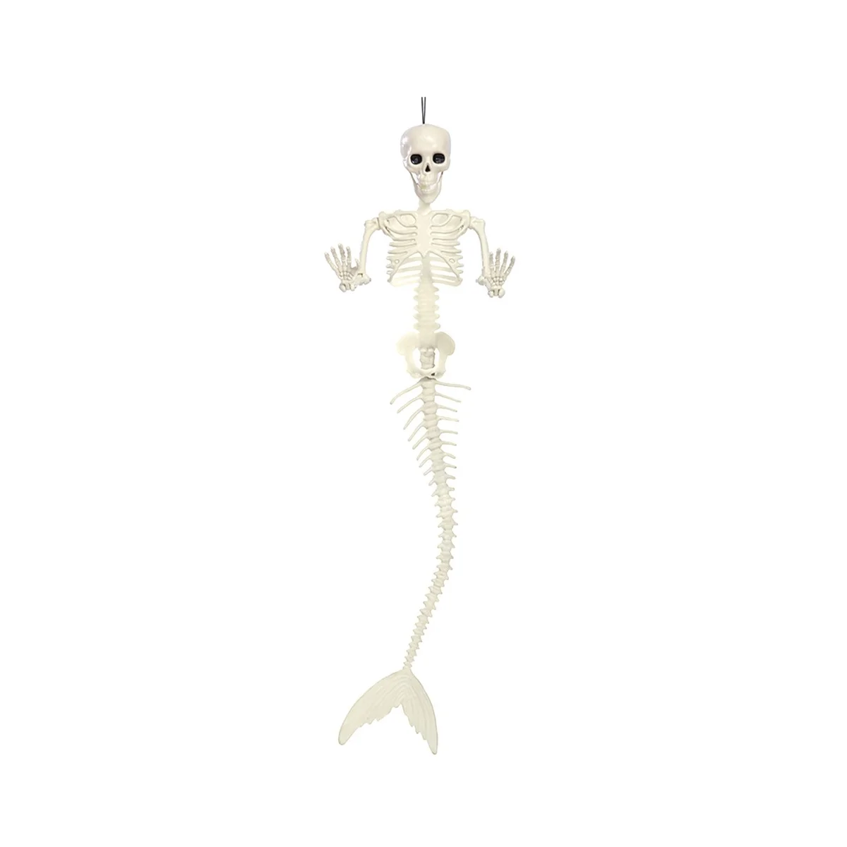 Скелет русалки на Хэллоуин, уличные украшения, страшный скелет на Хэллоуин в натуральную величину для дома с привидениями на кладбище