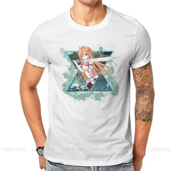 Футболка Sword Art Online для мужчин, базовые повседневные толстовки Asuna SAO, футболка высокого качества, модная, пушистая